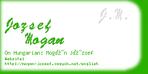 jozsef mogan business card